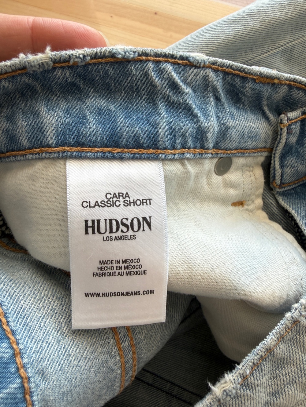 Hudson Jeans Light Blue Denim Jean Shorts - Picture 6 of 11